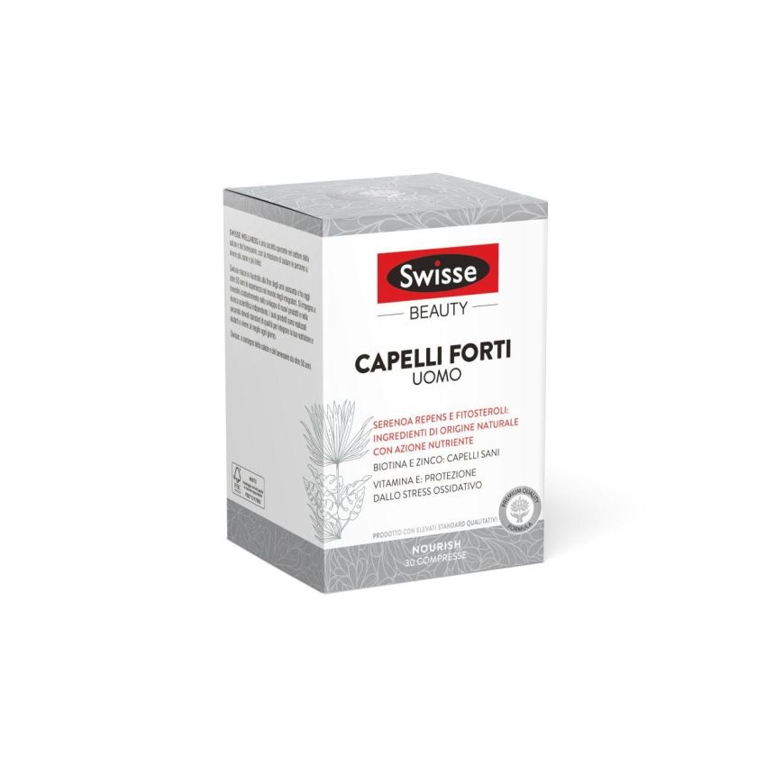 Swisse Uomo - Compresse per Capelli Forti, Confezione da 30