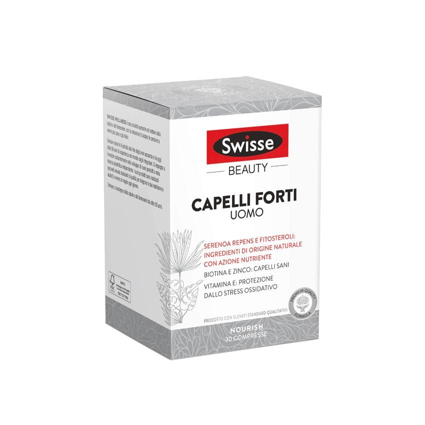 Swisse Uomo - Compresse per Capelli Forti, Confezione da 30