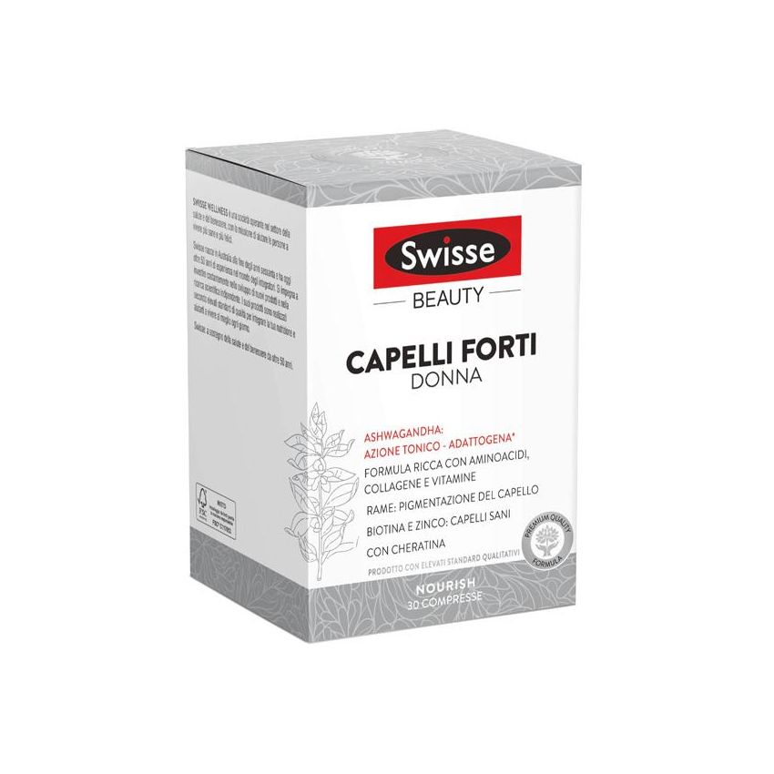 Swisse Compresse per Capelli Forti per Donne - Confezione da 30