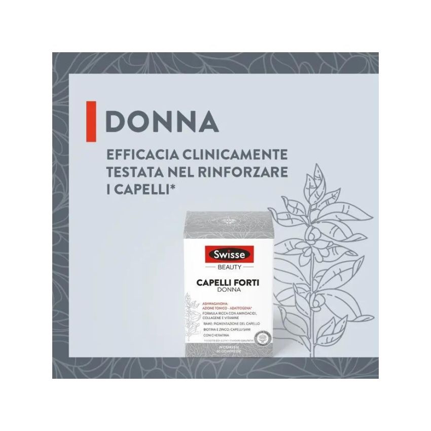 Swisse Compresse per Capelli Forti per Donne - Confezione da 30