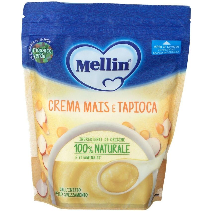 Mellin Crema Mais e Tapioca - Pasto per Bambini 200g