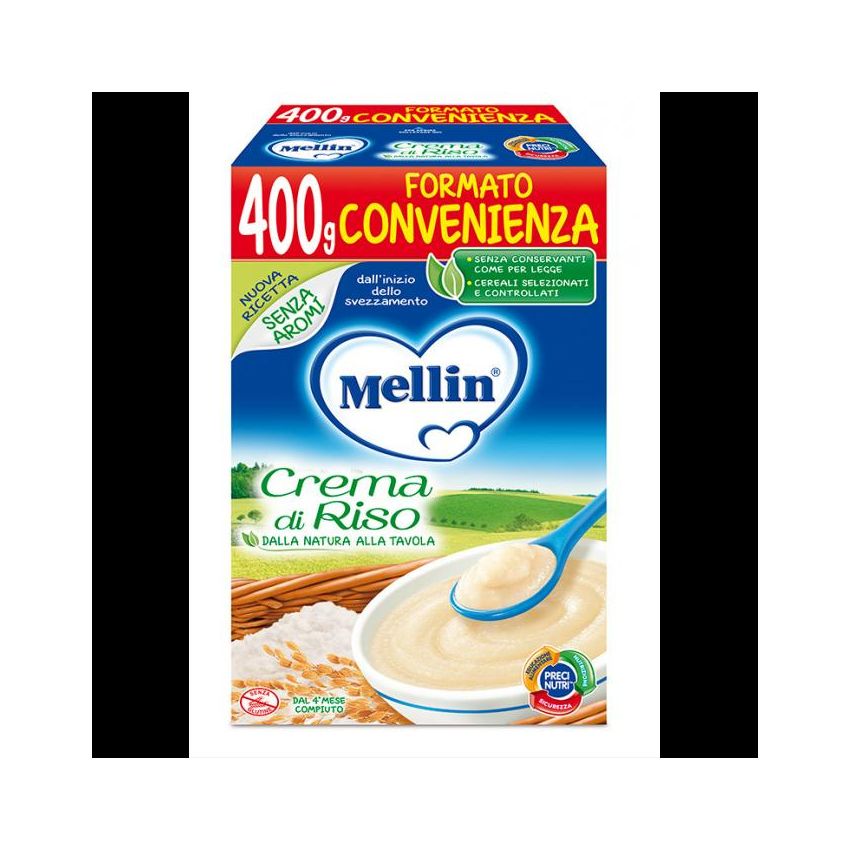 Cremoso Riso Mellin da 400g per Infanti