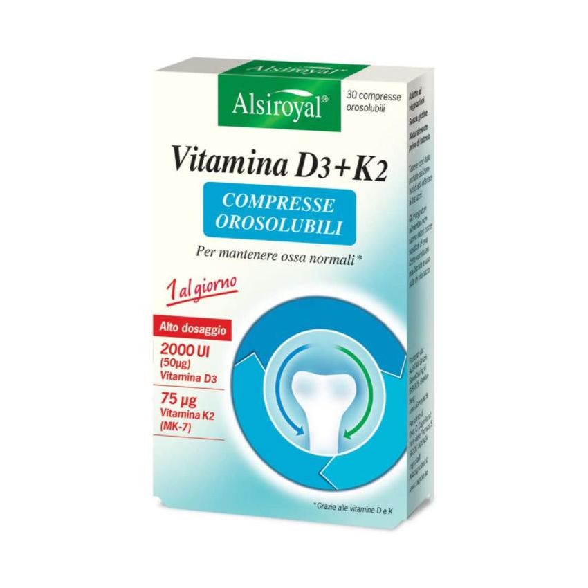 Vitamina D3 + K2 Orosolubili - 30 Compresse