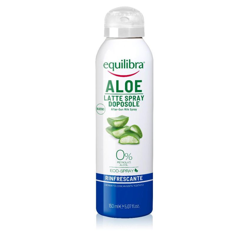 Spray Doposole Rinfrescante Corpo Equilibra Aloe - Latte, 150ml