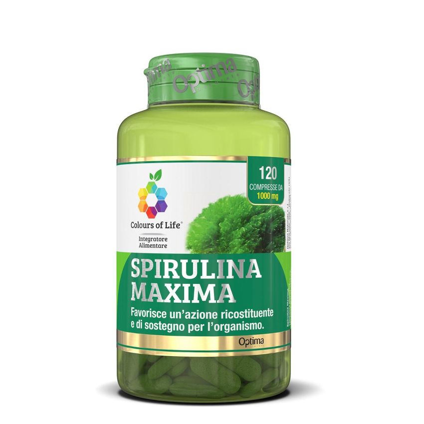 Colours Of Life Spirulina Maxima - 120 Compresse da 1000mg