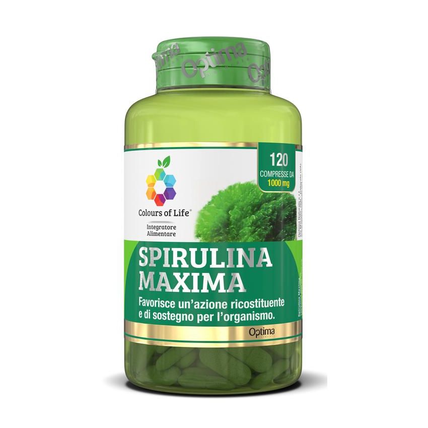 Colours Of Life Spirulina Maxima - 120 Compresse da 1000mg