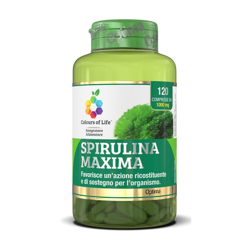 Colours Of Life Spirulina Maxima - 120 Compresse da 1000mg