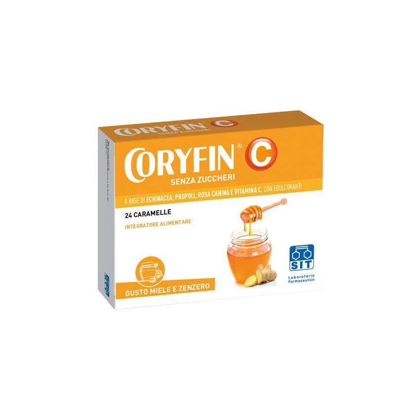 Coryfin C Miele Zenzero 24 Caramelle Senza Zucchero