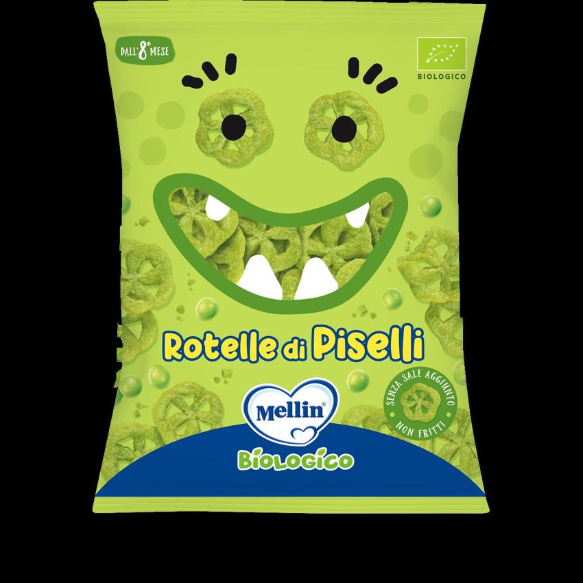 Mellin Snack Rotelle di Piselli Nutrienti - 20g