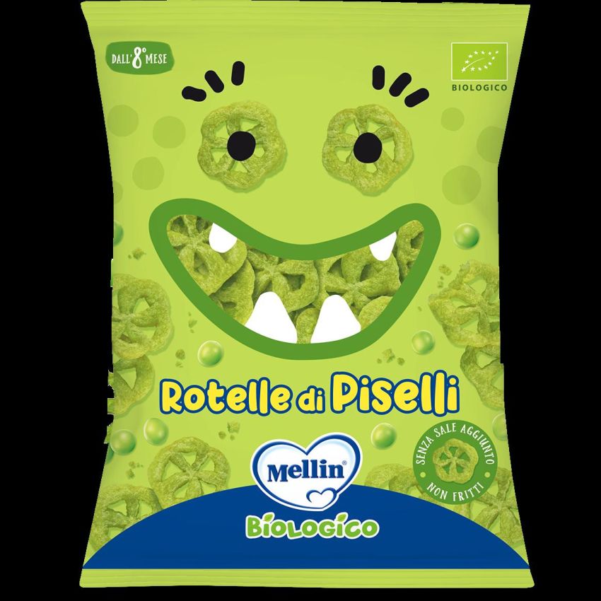 Mellin Snack Rotelle di Piselli Nutrienti - 20g