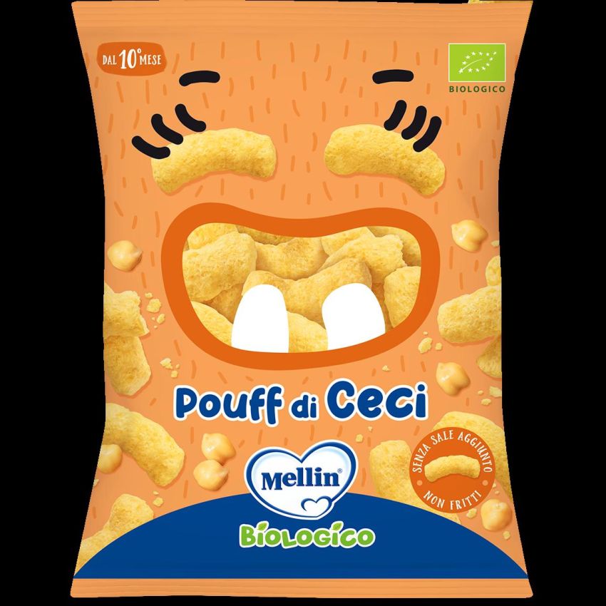 Mellin Snack a Base di Ceci - Pouff 20g