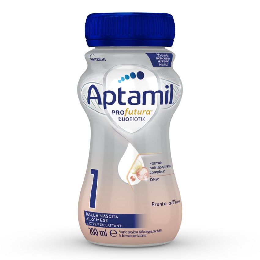 Aptamil Profutura 1: Latte Liquido Pronto all'Uso per Neonati, 200 ml