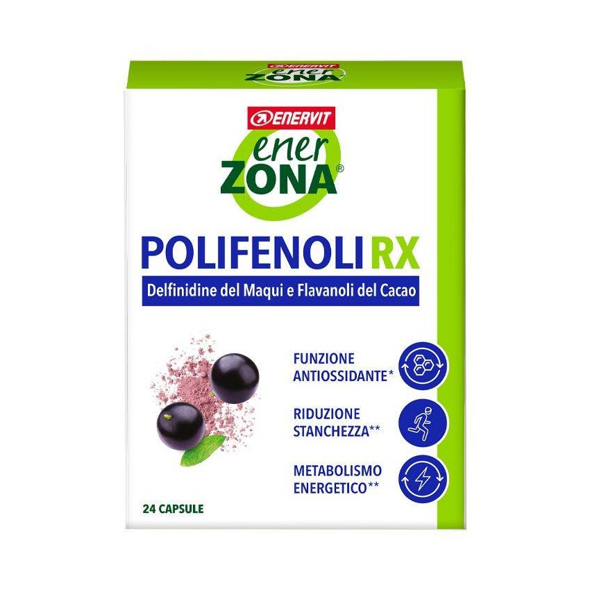 Enerzona Polifenoli Rx - Integratore Salutare - 24 Capsule