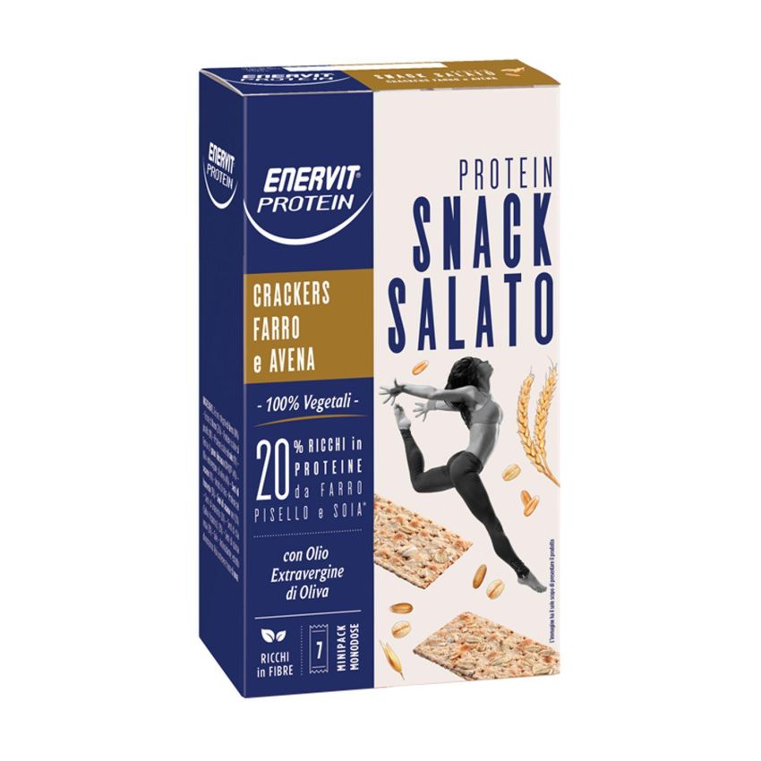 Enervit Protein Snack Salato Crackers Farro/Avena 7 Minipack