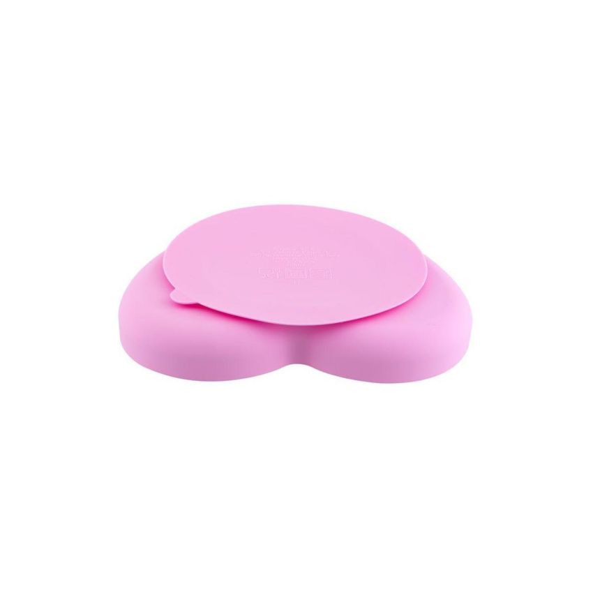 Chicco Rosa Piatto a Forma di Cuore in Silicone con Ventosa - 1 Pezzo