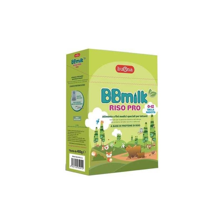 BBmilk Pro 0-12 Mesi: Latte di Riso Nutriente per Neonati, 400g