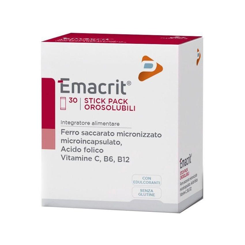 Emacrit Orosolubile - Confezione da 30 Stick Solubili