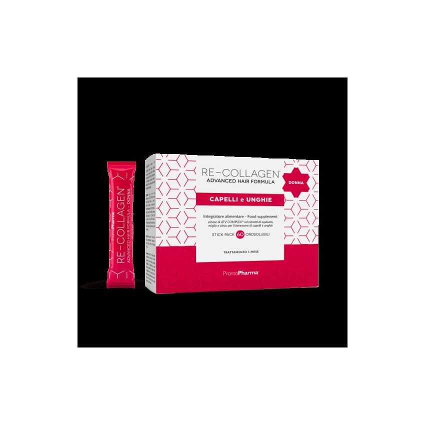 Formula Avanzata Re-Collagen per Capelli e Unghie Donna - 60 Stick