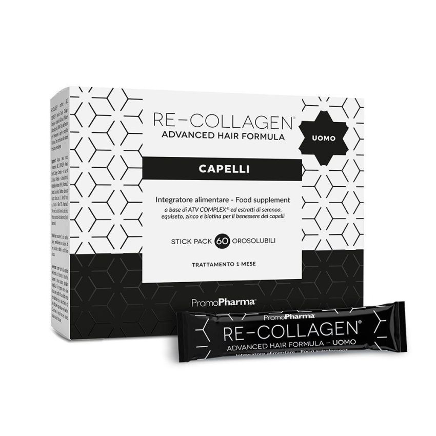 Advanced Re-Collagen Hair Formula for Men - 60 Stick Pack
