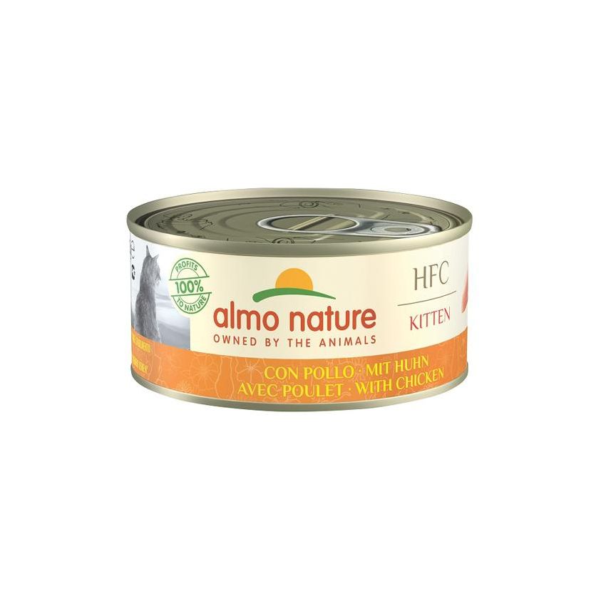 Almo Nature HFC Cibo Umido di Pollo per Gattini, 150g