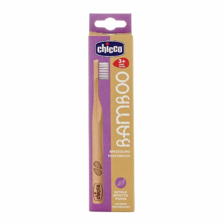 Chicco Bamboo Spazzolino per Bambini dai 3 Anni in Su