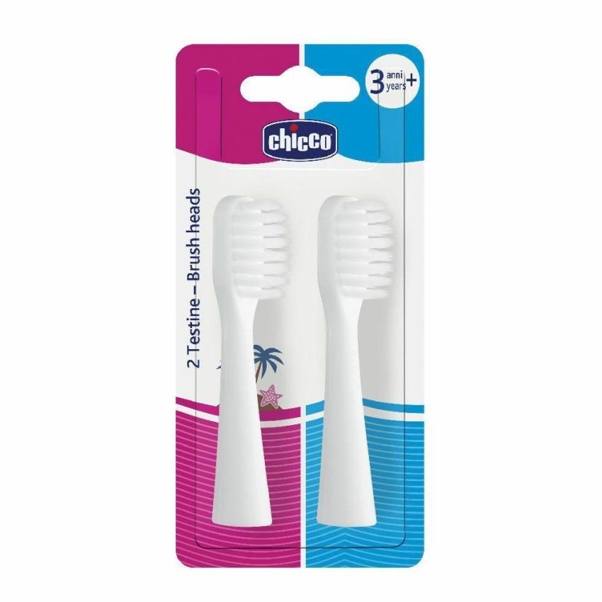 Set di Testine di Ricambio Chicco per Spazzolini Elettrici