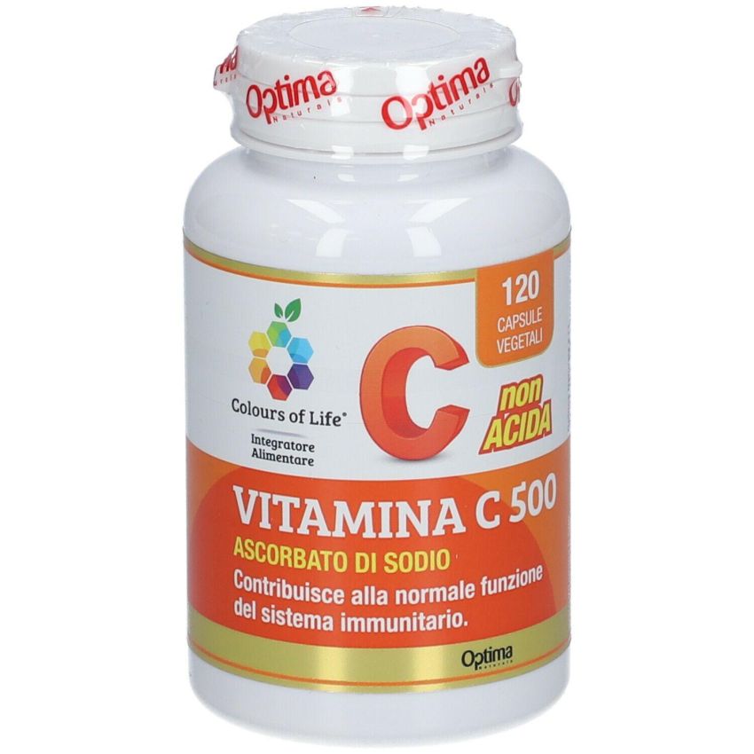 Capsule Vegetariane Colours Of Life 900mg Vitamina C - 120 Pezzi