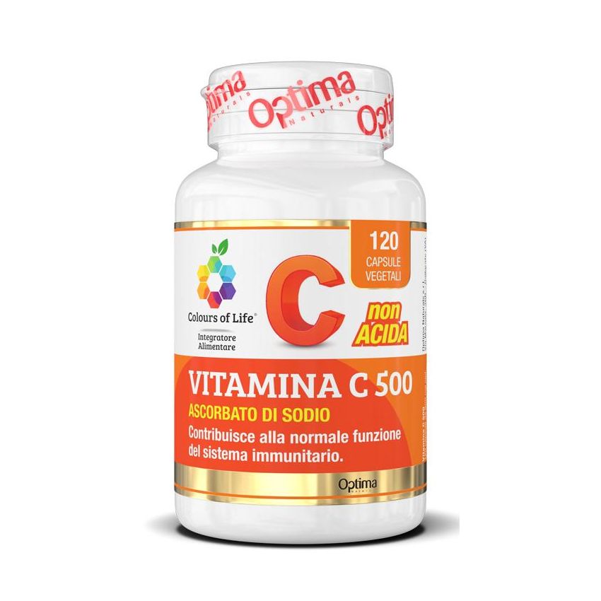 Capsule Vegetariane Colours Of Life 900mg Vitamina C - 120 Pezzi