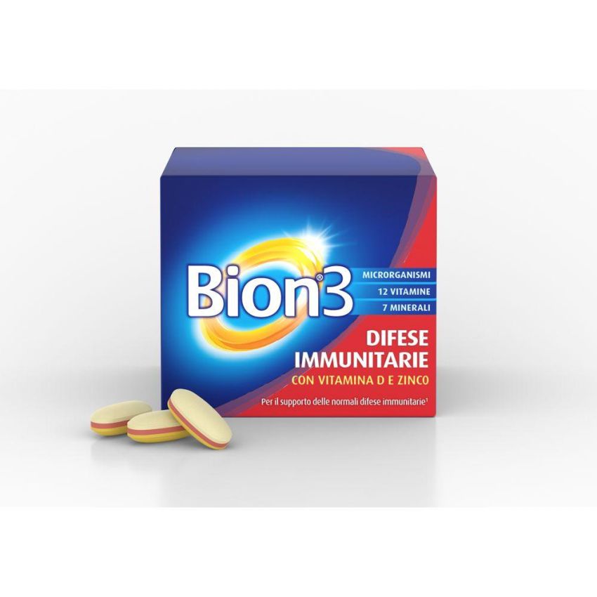 Bion3 Immune Defense con Vitamina D e Zinco - 30 Compresse per il Rinforzo Immunitario