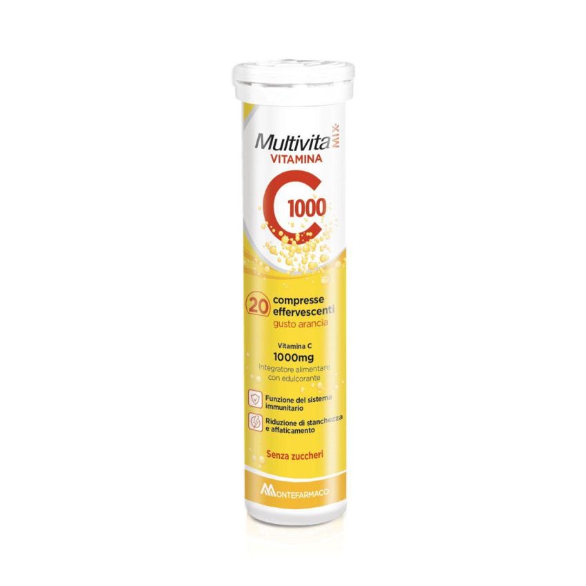 Multivitamix Effervescenti con Vitamina C1000 - Pacco da 20 Compresse