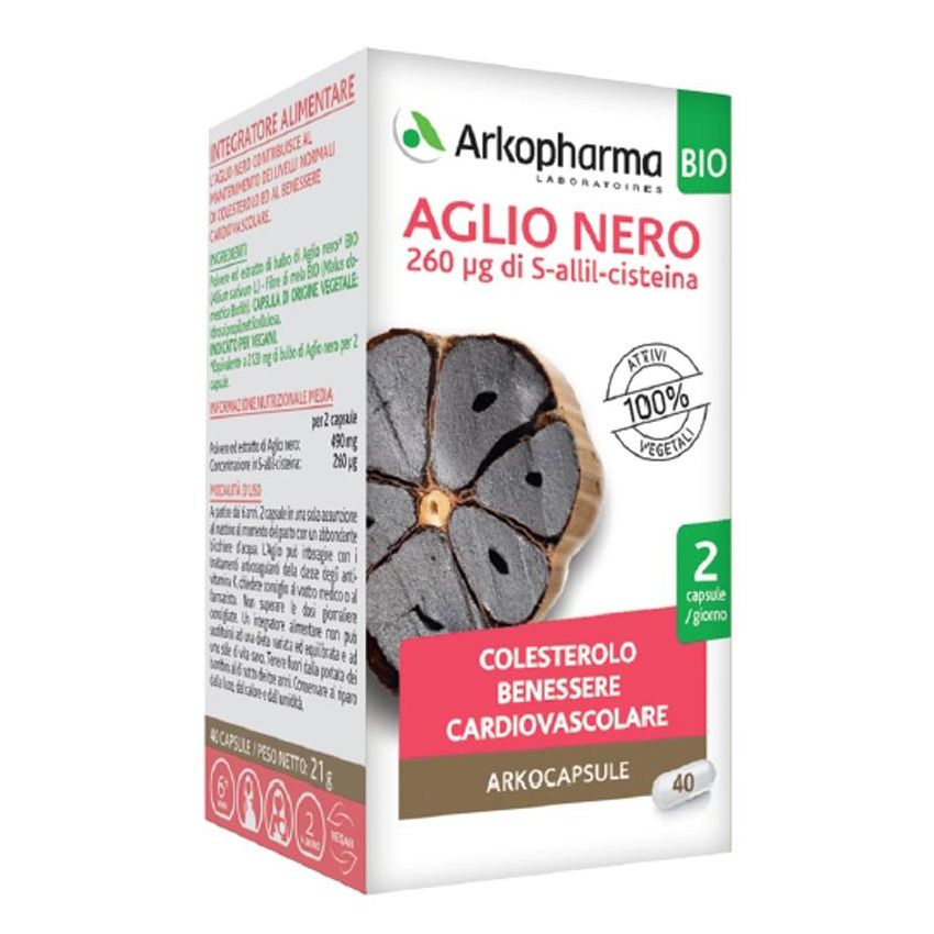 Arkopharma Bio Aglio Nero - 40 Capsule