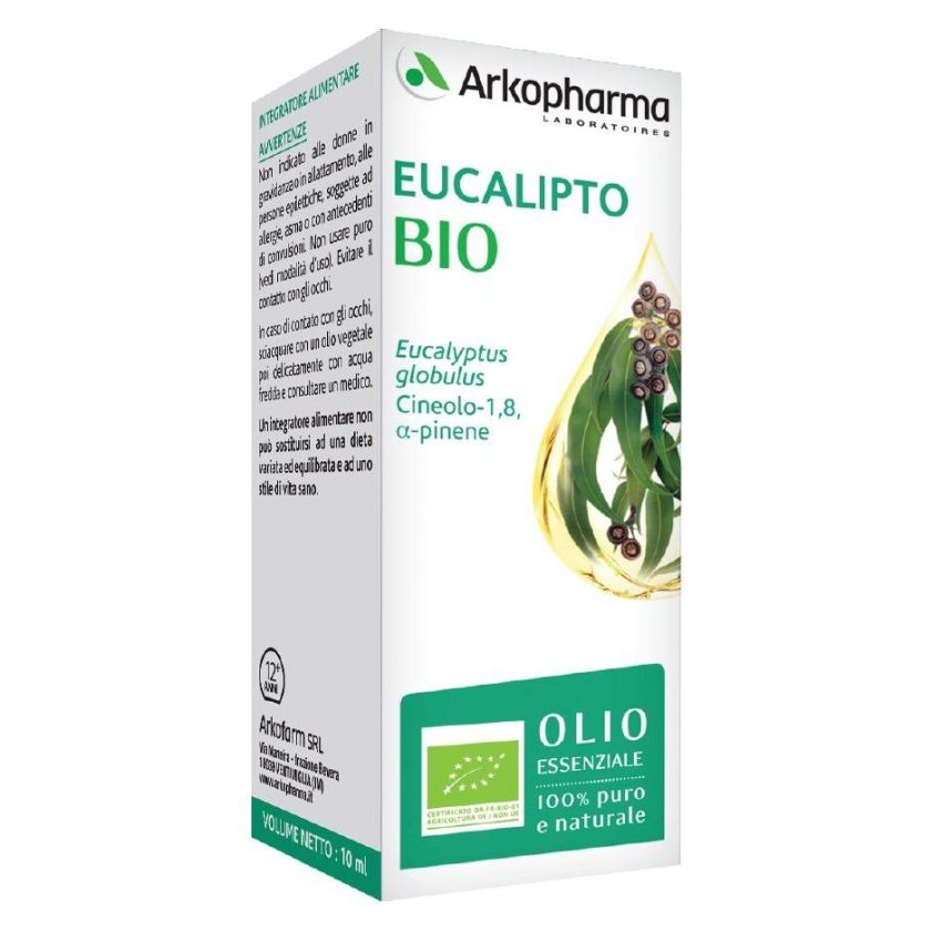 Olio Essenziale di Eucalipto Bio 10ml - Arkopharma Arko Essentiel
