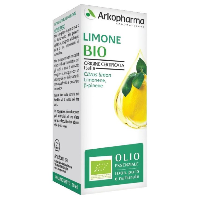 Arkopharma Arko Essentiel Bio Puro Olio Essenziale di Limone - 10ml