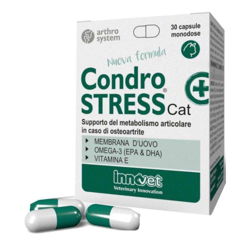 Condrostress + Integratore per Gatti, 30 Capsule Monodose