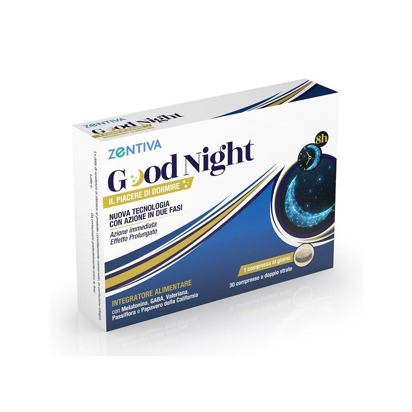 Zenitiva Good Night - Compresse per il Sonno Ristoratore, 30 Pezzi