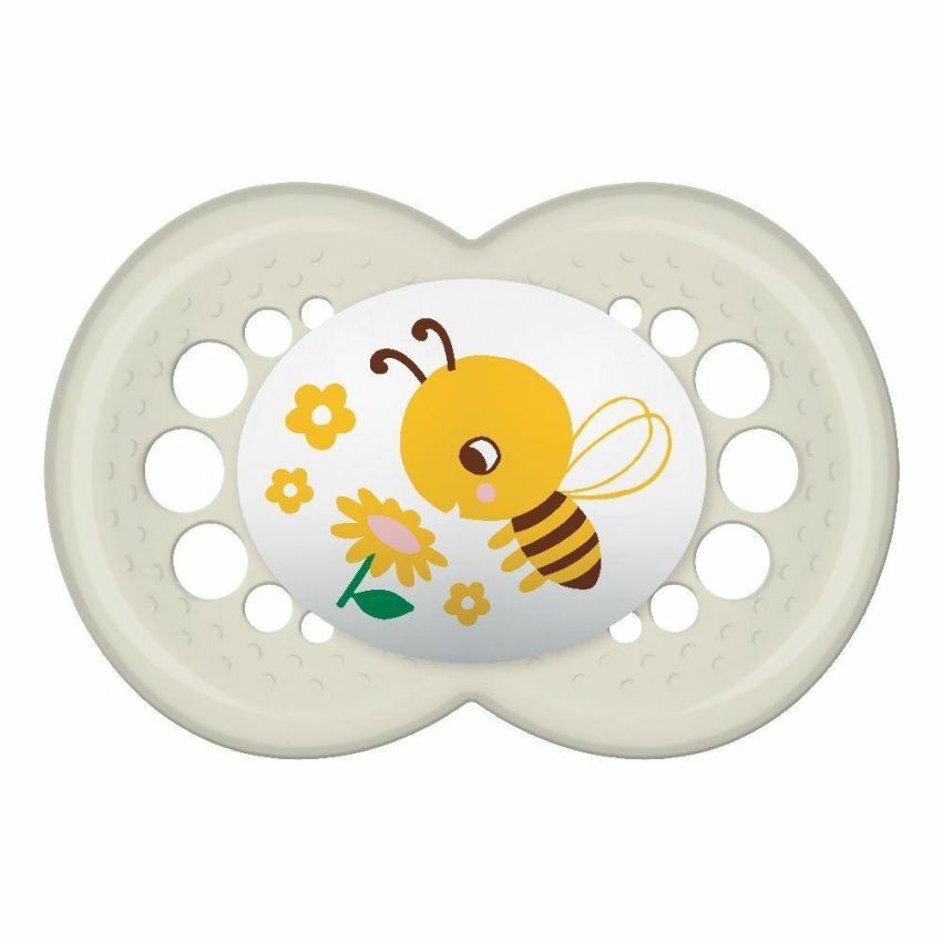 Succhietto Neutro MAM Original in Silicone, Doppio Pack