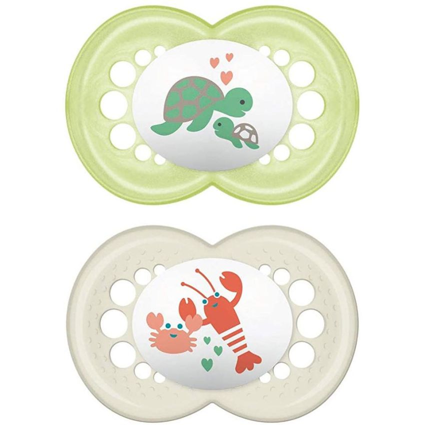 Succhietto Neutro MAM Original in Silicone, Doppio Pack