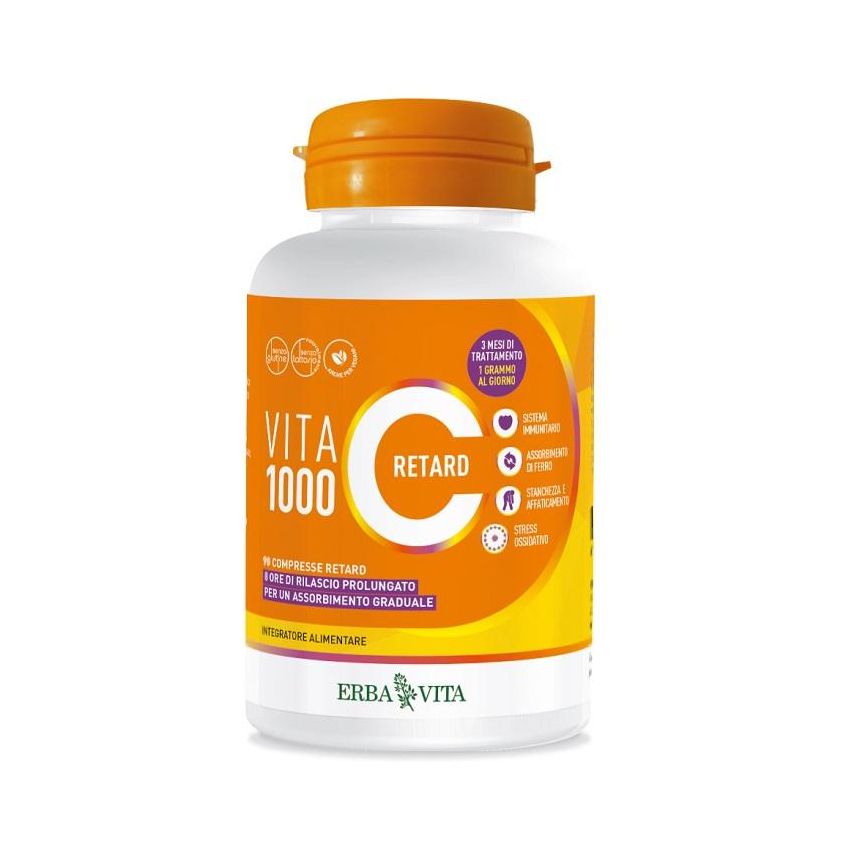 Erba Vita Retard di Vita C 1000 - Pacco da 90 Compresse