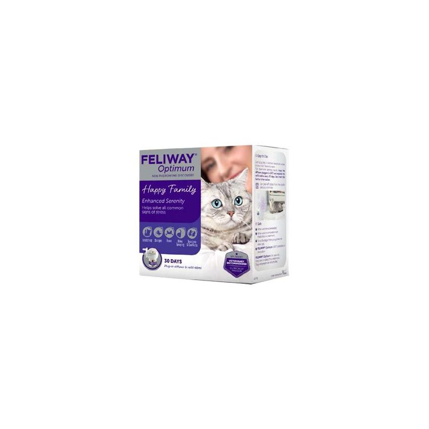 Diffusore Feliway Optimum con Ricarica per Gatti, 48ml