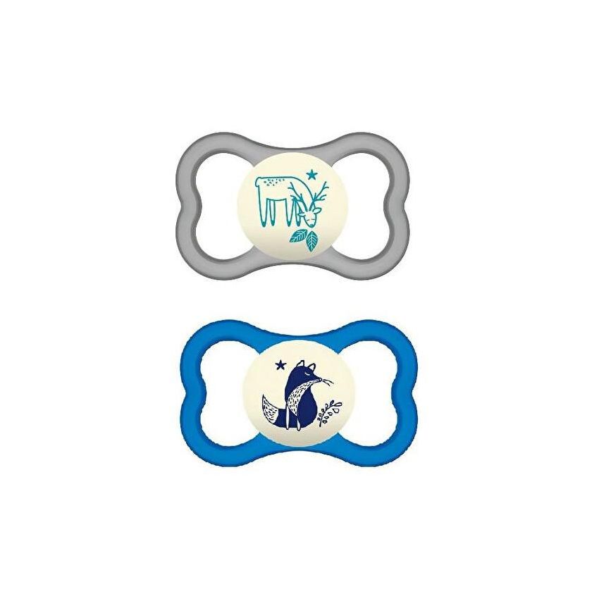 Succhietti Notturni in Silicone Mam Air per Maschi, Confezione da 2