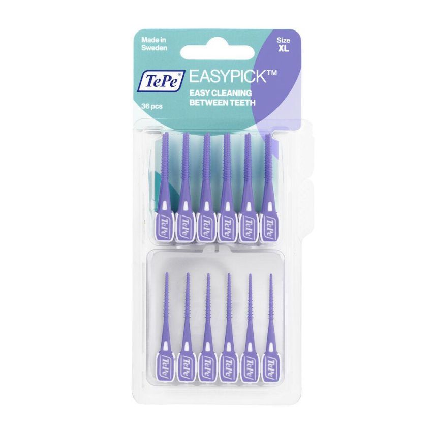 TePe EasyPick Extra Large - Scovolini Interdentali Viola, 36 Pezzi