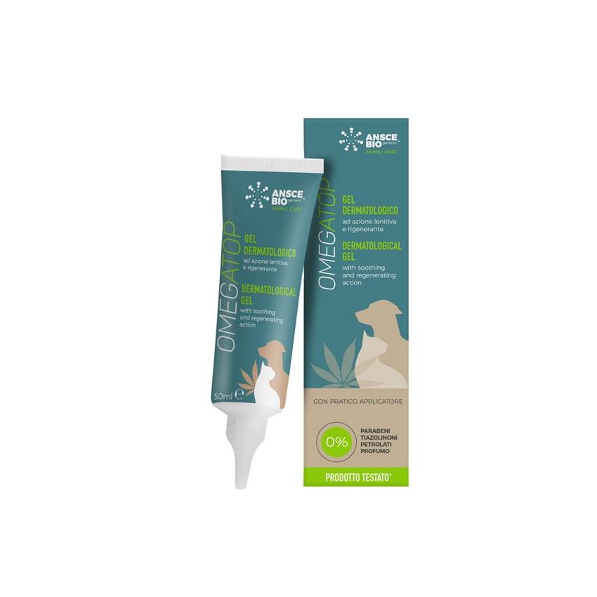 Omegatop Gel Dermatologico per Cani e Gatti - 50ml