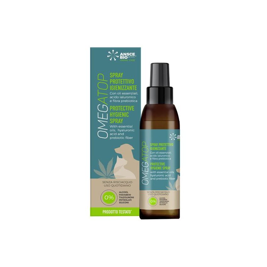 Omegatop Spray Igienizzante e Protettivo 150ml per Cani e Gatti