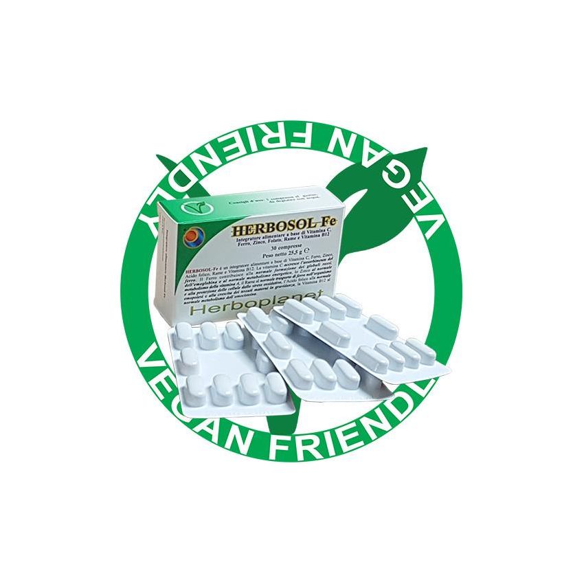 Herbosol - Compresse di Ferro da 30 Pezzi
