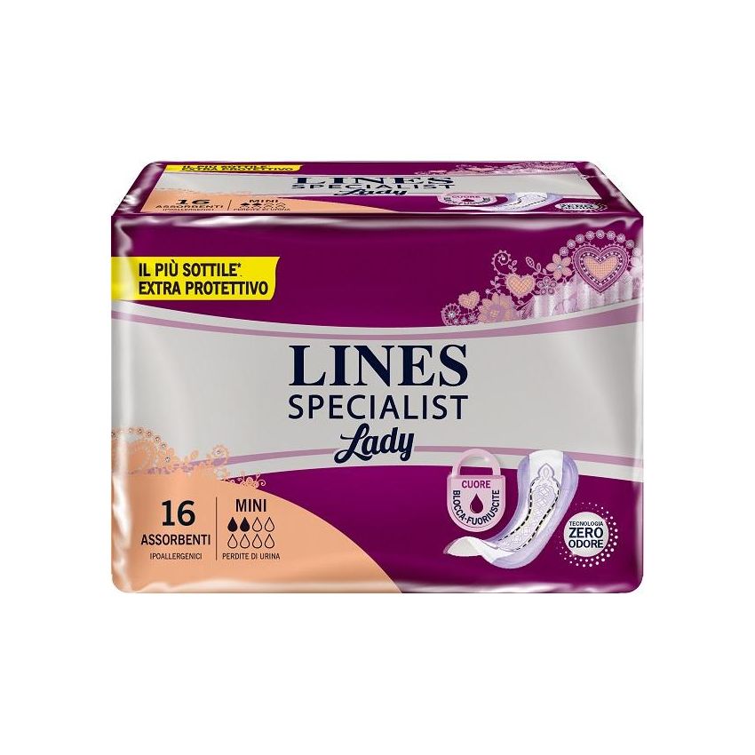 Lines Specialist Mini Lady - Pacco da 16 Assorbenti
