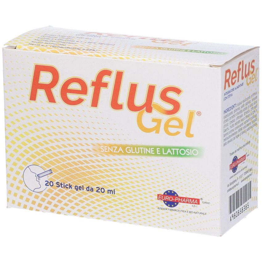 Reflus Antacid Gel - Pack di 20 Stick Gels