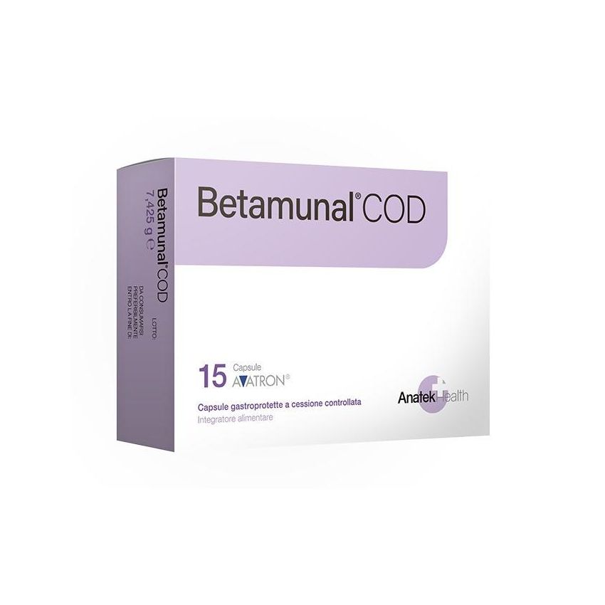 Betamunal Cod: Integratore di Vitamine, 15 Capsule