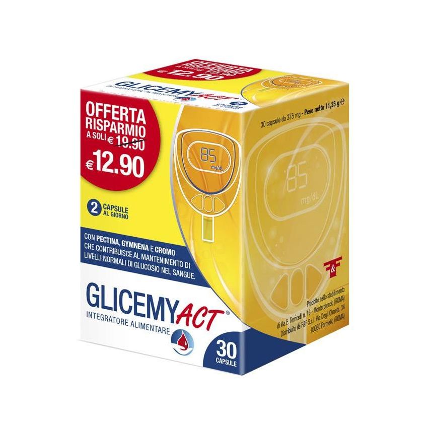 Glicemy Act Control - 30 Capsule per il Supporto Metabolico del Glucosio