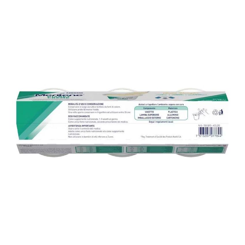 Meritene Vaniglia Dessert per Diabetici - Confezione da 3x125g