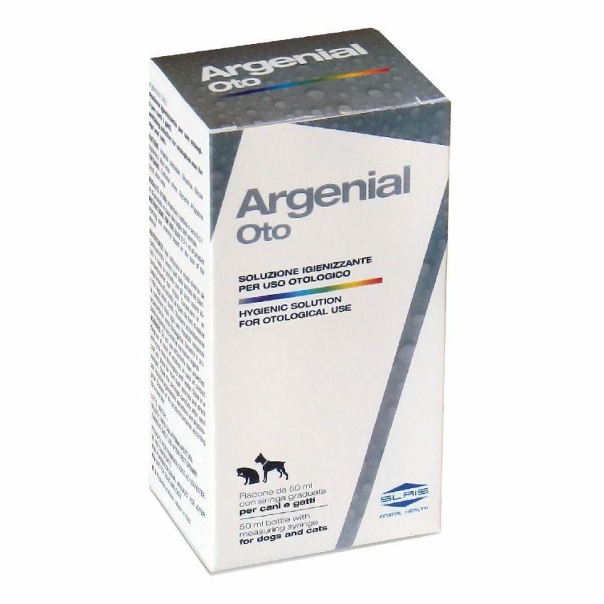 Argenial Oto - Soluzione Igienizzante Otologica per Cani e Gatti, 50ml